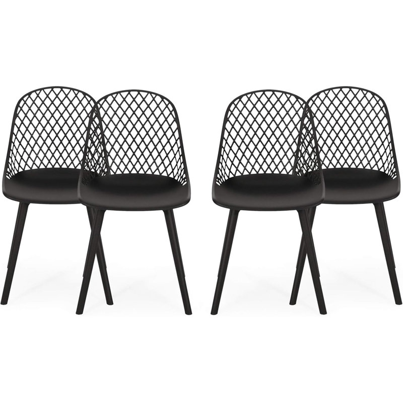 CHAISE LILY (ENSEMBLE DE 4), Noir