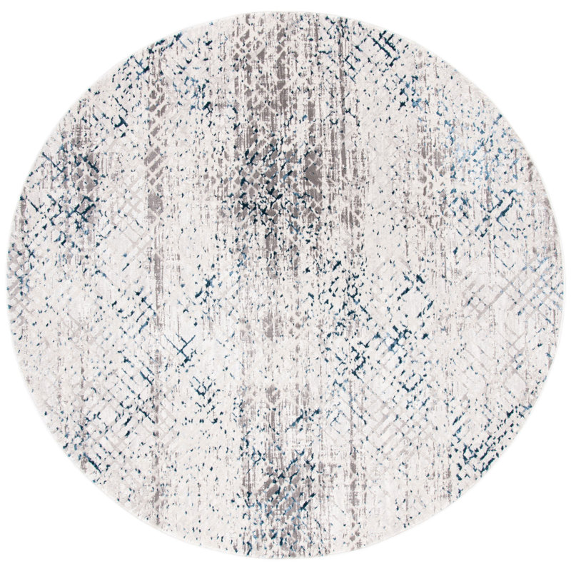 Tapis abstrait Clayton Performance, Rond 6 pi 7 po
