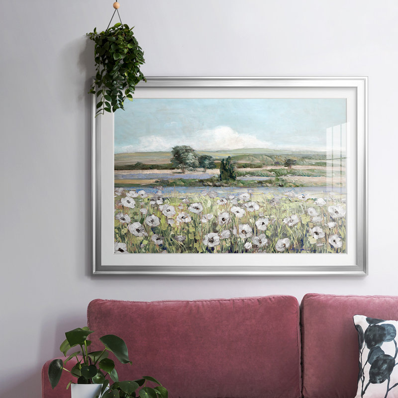 Poppy Valley rétro, Argent, H 30 po x l 44 po x P 1,5 po