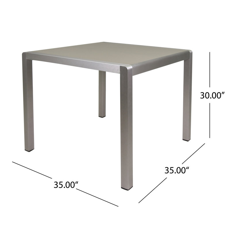 OANA/BRAVA COFFEE TABLE, Argent argent