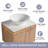 Hirai 23.67'' Single Bathroom Vanity with Sintered Stone Top