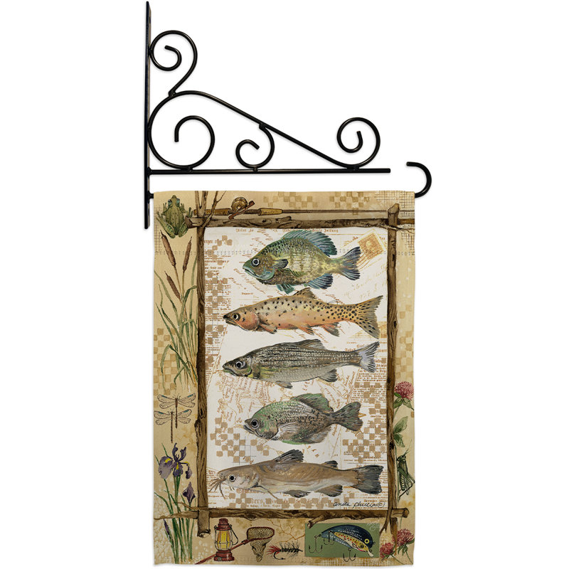 Ensemble de drapeaux de jardin 18,5 x 13 po Polyester