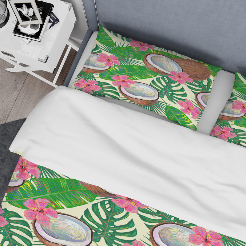 Modern & Contemporary Polyester Twill Geometric Shapes Duvet Cover, Full/Queen Duvet Cover + 2 Shams