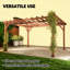 Pergola en bois, pergola d'extérieur-128774167