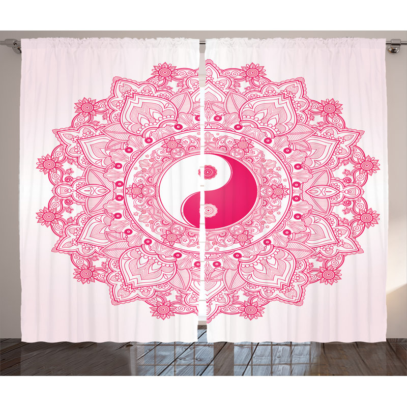 Semi Sheer Curtain Pair, 54" W x 84" L