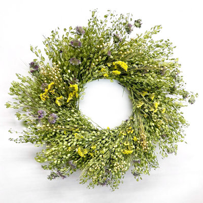 Dried Flower Lemon Mint and Sinuata Wreath
