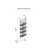 Corle 72" H x 24" W x 12" D 5-Tier Ladder Iron Bookcase Chalk White-675821450