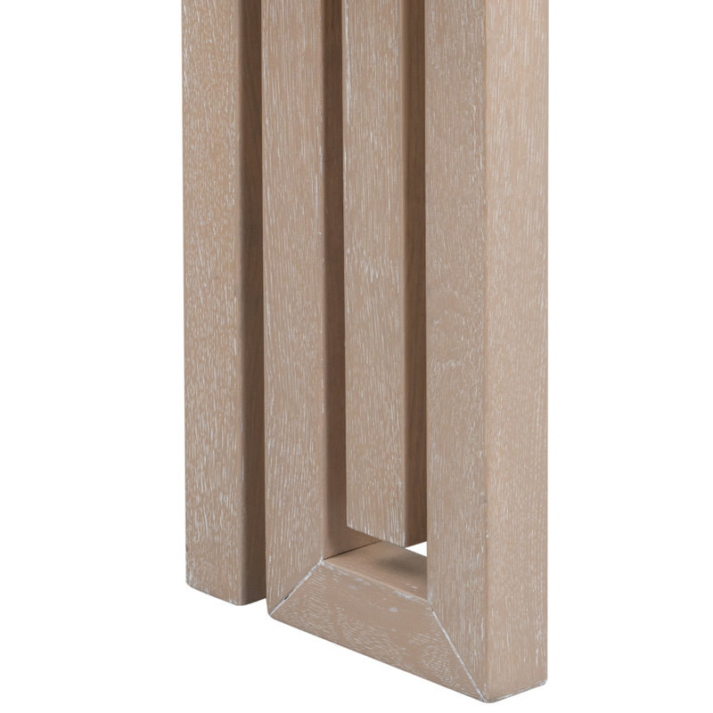 Console en placage de conception unique avec des formes latérales distinctives, pour le vestibule, Naturel