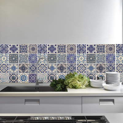 Adhésif décoratif carreaux espagnol