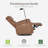Evolur Maverick Power Recline Glider With Device Holder-108658112