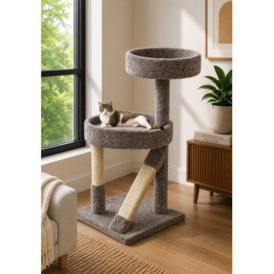 Arbre à chat avec sisal et perchoirs New Cat Condos 41 po New Cat Condos