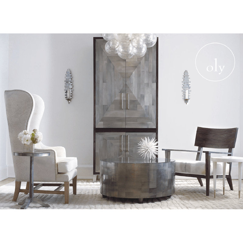 Muriel 5-Light LED Geometric Chandelier, Silver