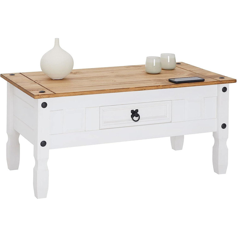 Solid Wood Coffee Table with Storage