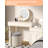 19 Inch Vanity Mirror With Lights, Round Large LED Vanity Mirror With Smart Touch 3 Colours Dimmable, Touch Lighting-1233570795