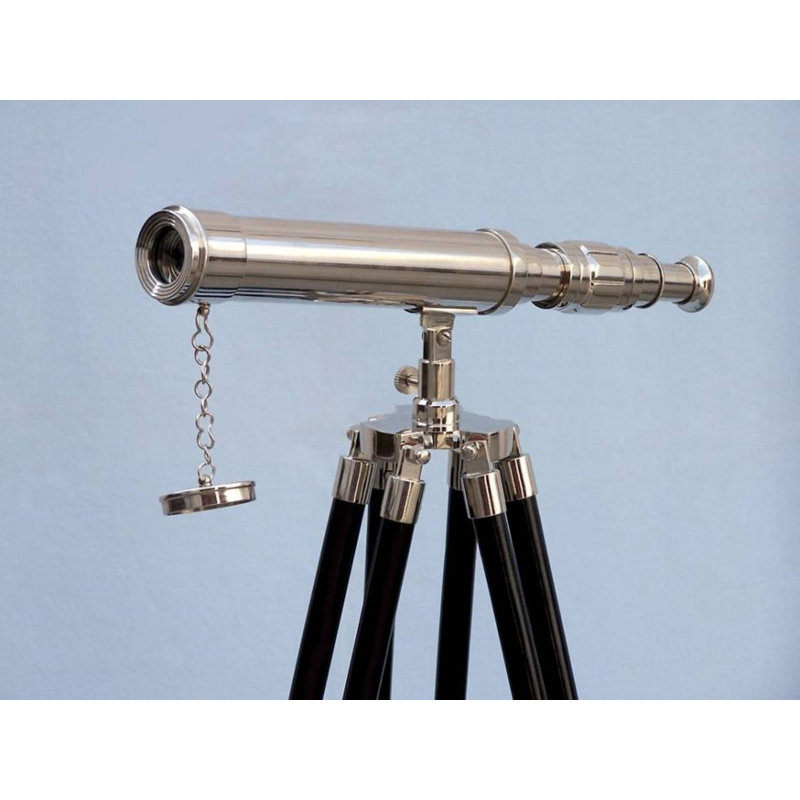 Télescope décoratif Espanola, Chrome / Noir