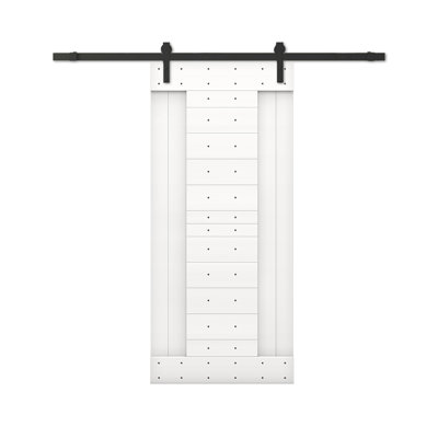 Calhome 84 in. H Barn Door with Barn Door Hardware