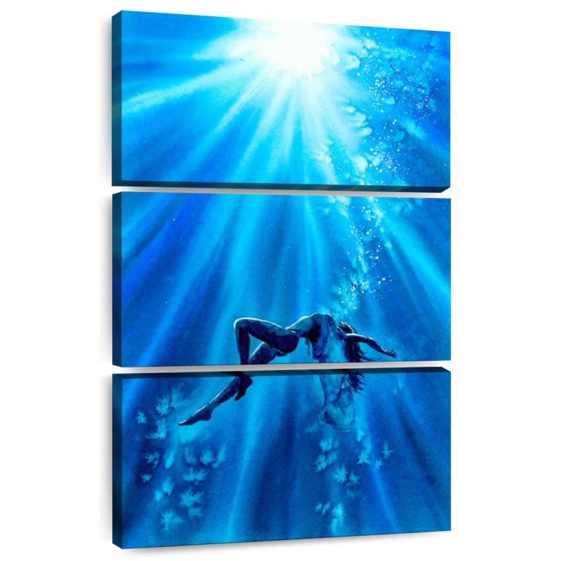 Aletra Freediver Underwater, 38" H x 24" W
