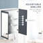 Armoire à pharmacie blanche avec réglage de la tablette blanche, miroir et portes doubles 27 po x 30 po. Miroirs avant pour une utilisation facile. Fixé au mur pour économiser de l'espace. Fabrication. Rangement l 27,25 po x P 6,75 po H 29,75 po