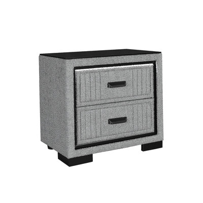 Table de chevet gris Isaiah