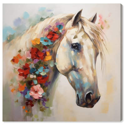 The Grace of Nature Canvas Horse Wall Art by Art Remedy