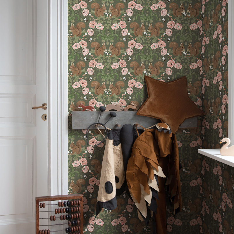 Crass 10.05m x 53cm Matte Paste the Wall Wallpaper Roll, Green