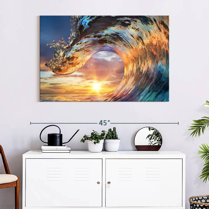 Senne Sunset Wave, 26" H x 39" W