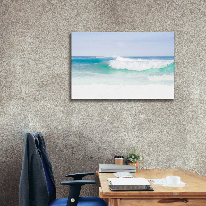 «Blue Green» par Verne Varona, H 26 po x l 40 po x P 1,5 po