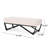 Rectangular Featuring Button Tufting And Faux Wood Legs Contemporary Style Button- With Top Frame