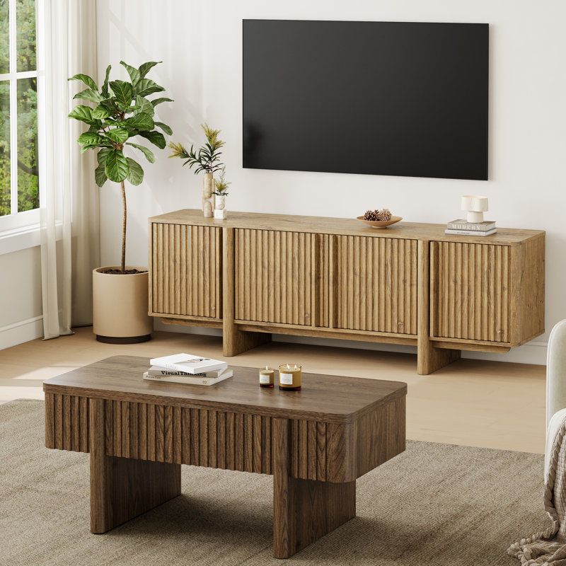 2 - Piece Living Room Table Set, Chêne / bois de noyer