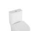 Toilette en céramique avec siège allongé à fermeture en douceur 1,1 / 1,6, blanche, confortable, et toilette T036wt