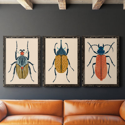 " Beetle Bug I " 3 - Pieces Painting Print