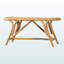 Banc bohème moderne en rotin brun naturel H 17,83 po x l 38,33 po x P 14,84 po Zaria