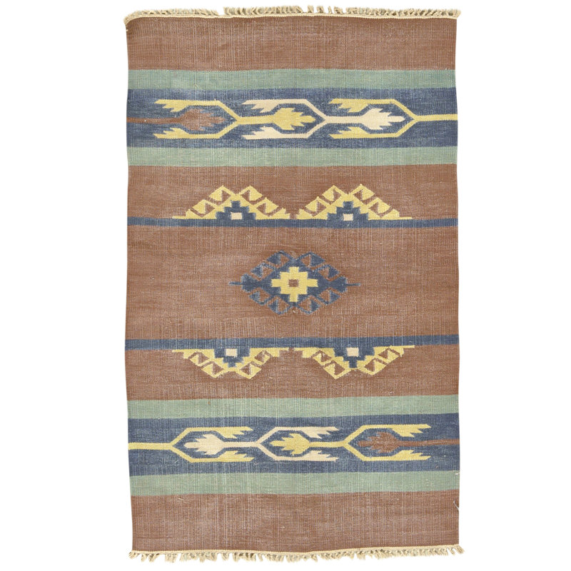 Tapis multicolore de haute qualité noué à la main