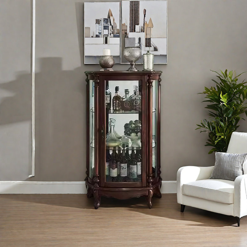 Vitrine de salon, Noyer
