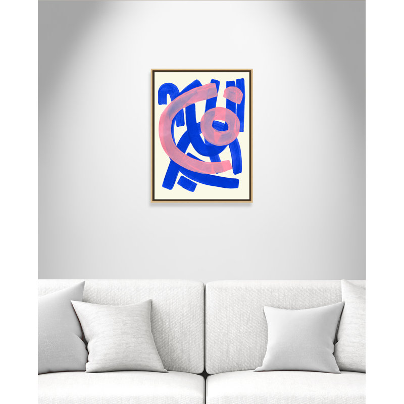 Impression Funky Beat par Haniff, Framed Canvas, Flotteur naturel, L 19,5 po x H 25,5 po