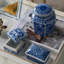 Ensemble de 3 boîtes décoratives en porcelaine bleue et blanche, boîtes de rangement chinoises pour bijoux, bibelots et souvenirs