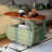 35.43"Green Solid Wood Mobile Coffee Table