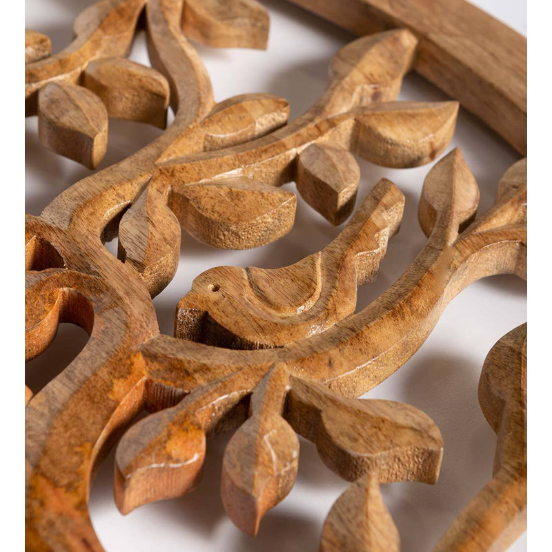Wooden Carved Tree Of Life Wall Art