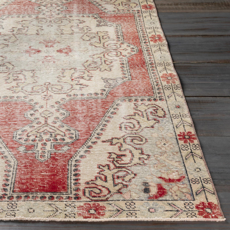 Antique One of a Kind One-of-a-Kind 4'3" x 7'4" Hand Knotted Area Rug