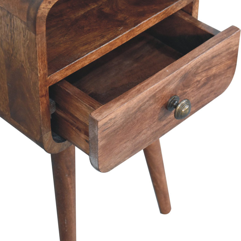 30cm W Solid Wood Bedside Table