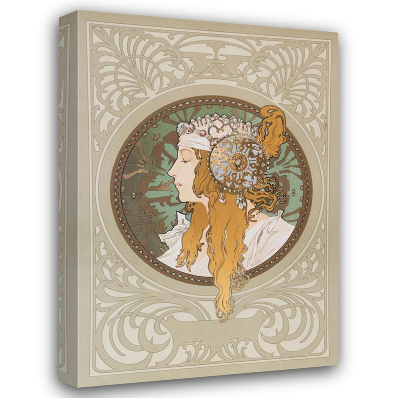 Tête byzantine. La blonde, H 18 po x l 12 po