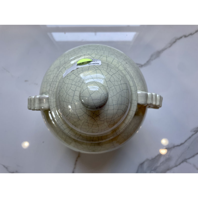 Pot en céramique fabriqué à la main Rydon, H 12 po x l 10 po x P 10 po