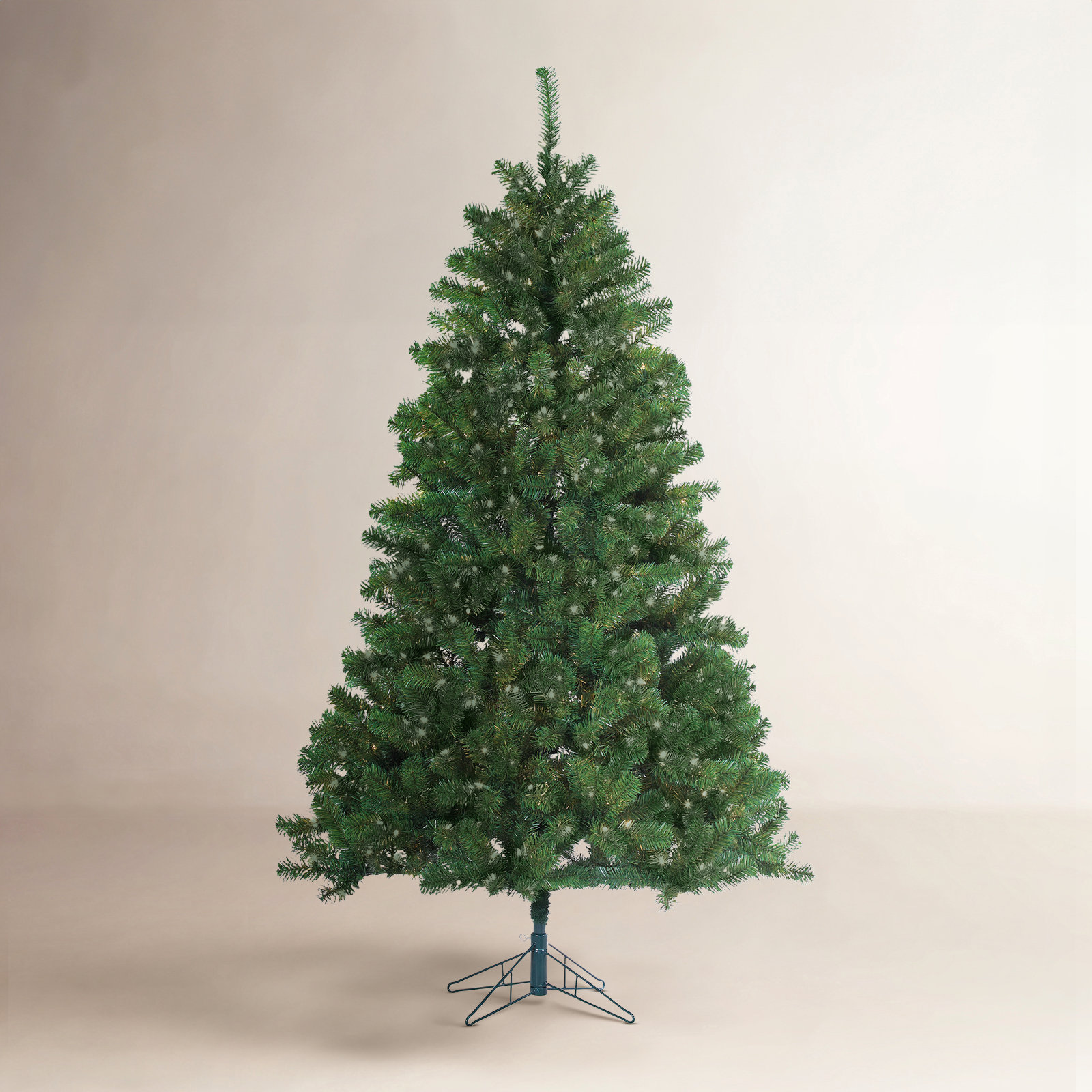 Cashmere Flocked 7' Pre-Lit Pine Christmas Tree