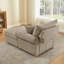 Chaise longue rembourrée en chenille avec rangement (ensemble de 2)-131279384