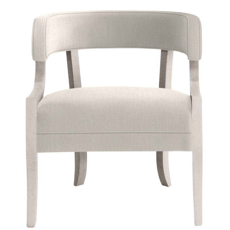 Thom Filicia Home Barrel Chair, Dove Gray, Instant Parchment