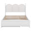 Grand lit plateforme avec tête de lit courbée, 2 grands tiroirs, cadre de lit en bois de style rustique avec lit gigogne simple TG-1899304359