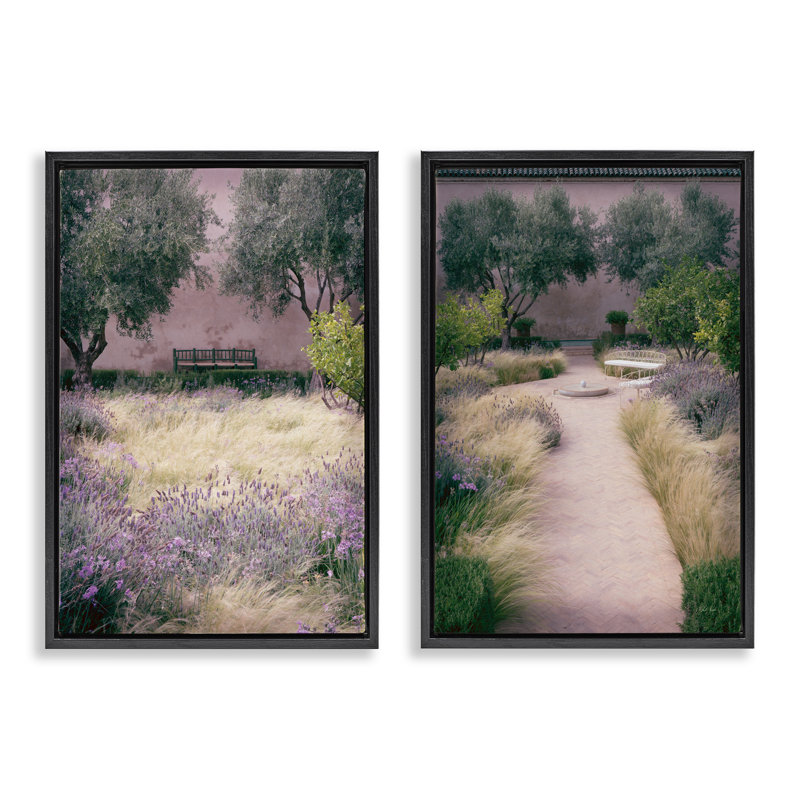 Ensemble de cadres flottants 2 pièces Natural Paradise Garden, par Deborah Revell, H 25 po x l 17 po