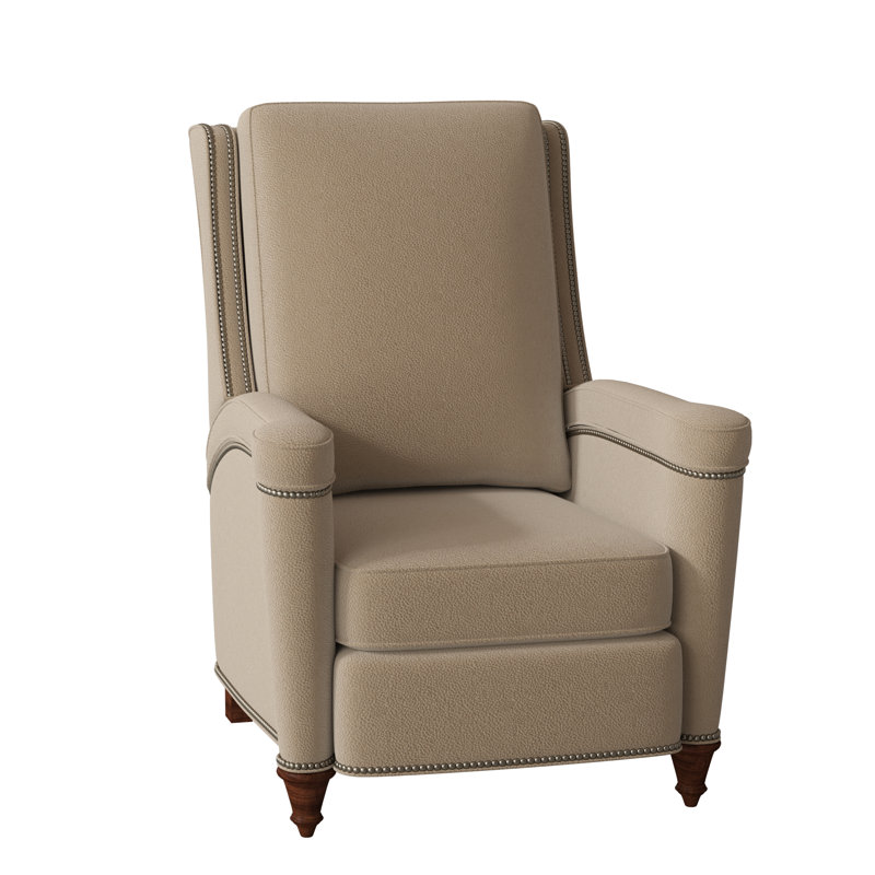 Mayes Recliner, Anilina Hunter Genuine Leather, Mahogany, Gunmetal