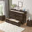 Queen Size Farmhouse Murphy Cabinet Bed With Foldable Platform Storage Drawer & Charging Station-1324233292