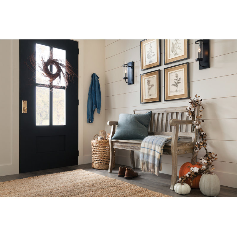 Castile Solid Wood Storage Bench, Washed Gray
